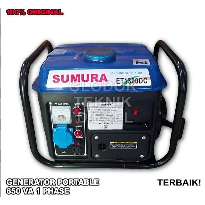 Mesin Genset Generator Listrik Portable 650 Watt SUMURA ET 1300 DC Genset Listrik Sumura ET1300DC