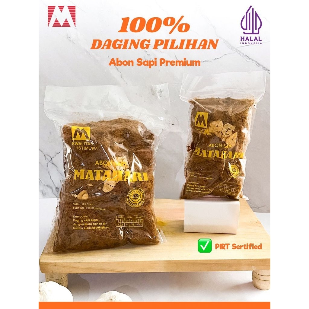 

Abon Sapi Matahari Lombok 100gr & 200gr
