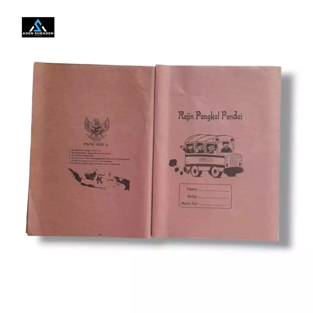 

Sampul Buku Coklat Nama Bening Polos Ukuran Quarto Boxy (20 Lembar) - Pack