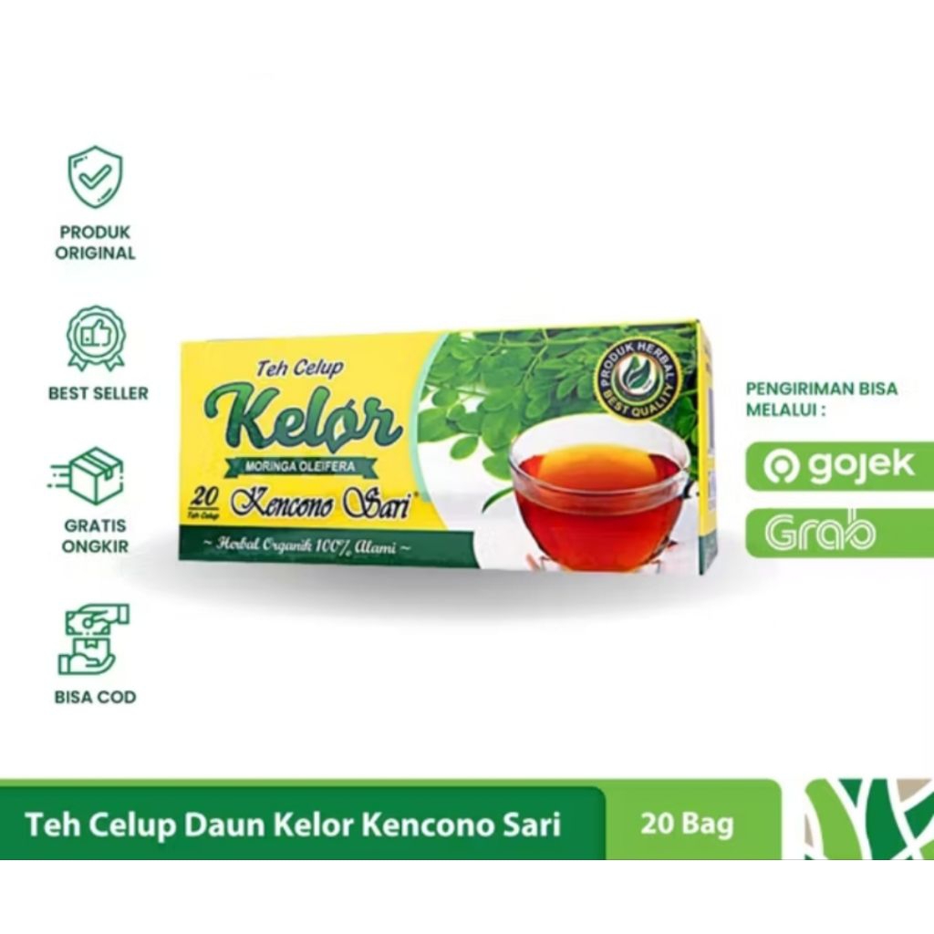 

Teh Celup Kelor Kencono Sari Original BPOM HALAL