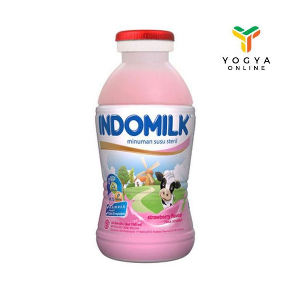 

susu INDOMILK STRAWBERRY 190mL