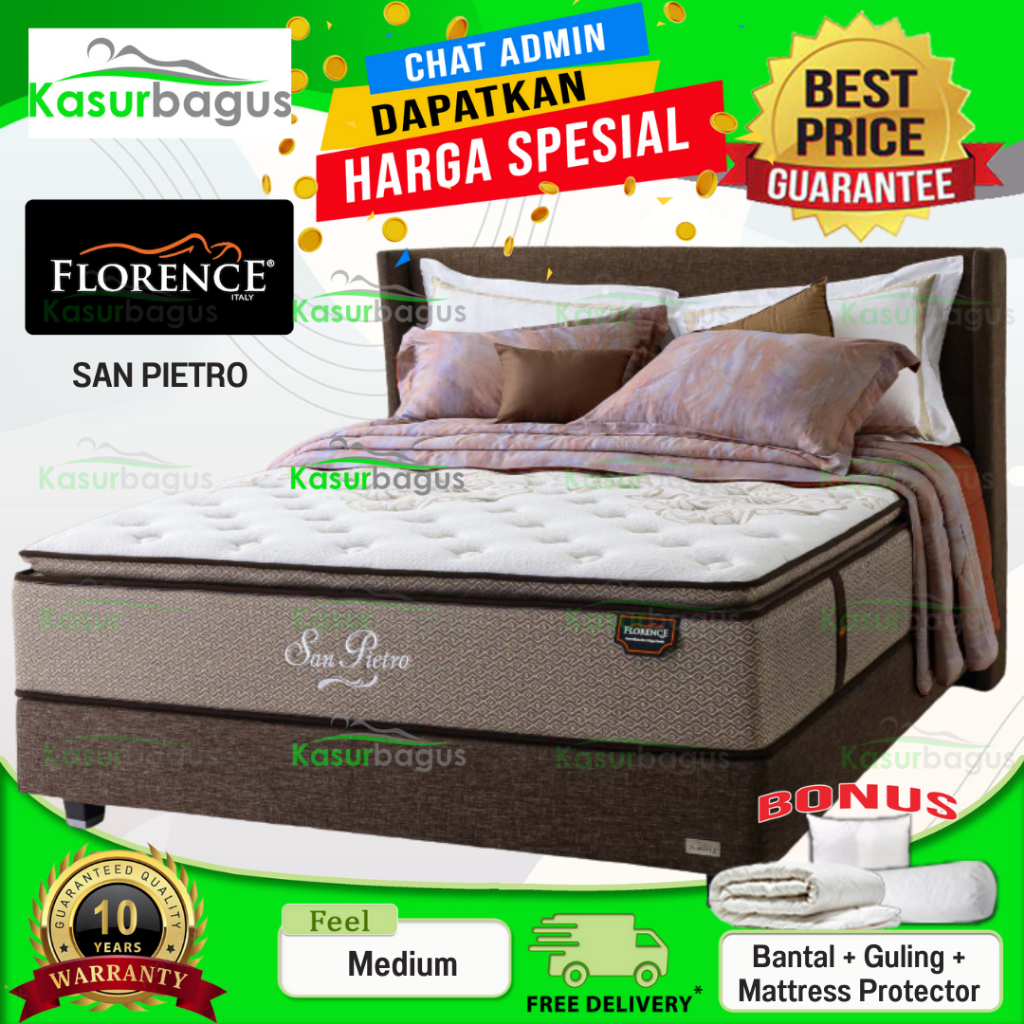 Florence Kasur Springbed San Pietro - Full Set 100x200
