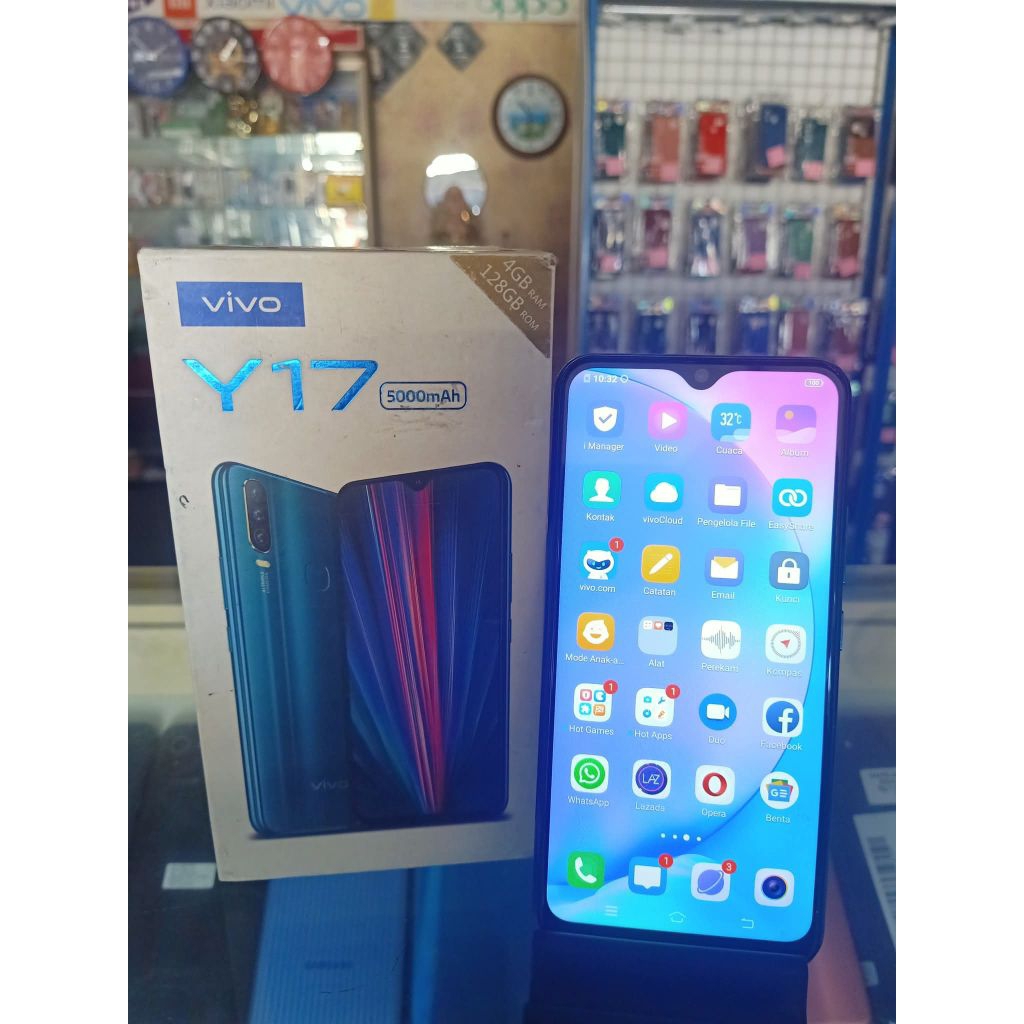 HP SECOND MURAH BERGARANSI VIVO Y17 RAM 4/128 KOTAK
