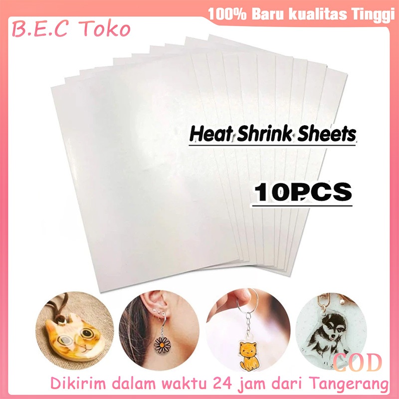 

10PCS 20*29cm DIY Shrinky Dink Plastic / Heat Shrink Plastic Sheet / Printable Shrinky Dink Plastic 0.3 mm