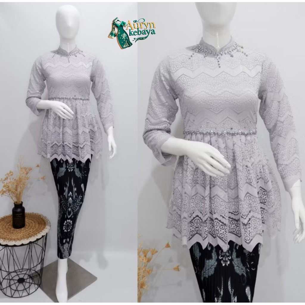 Auryn - Atasan Kebaya Wisuda Modern isabella Premium ( kebaya saja ) / Kebaya Wisuda Modern / Kebaya