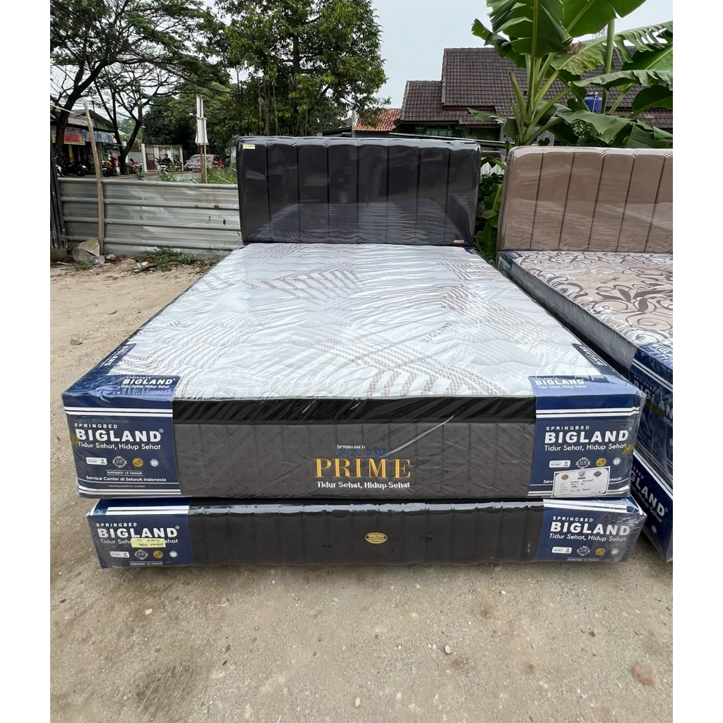 Set Matras Springbed BIGLAND Type PRIME Plushtop Tebal 35cm
