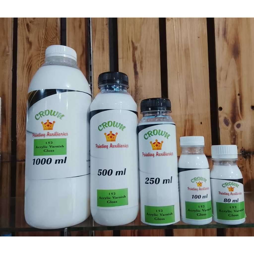 

Crown Acrylic Varnish Gloss/Kilap Pelindung Lukisan Cat Acrylic