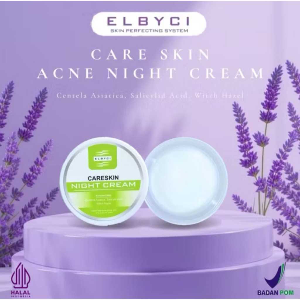 CARESKIN - ACNE NIGHT CREAM - NEW ELBYCI SKINCARE (ATASI JERAWAT)