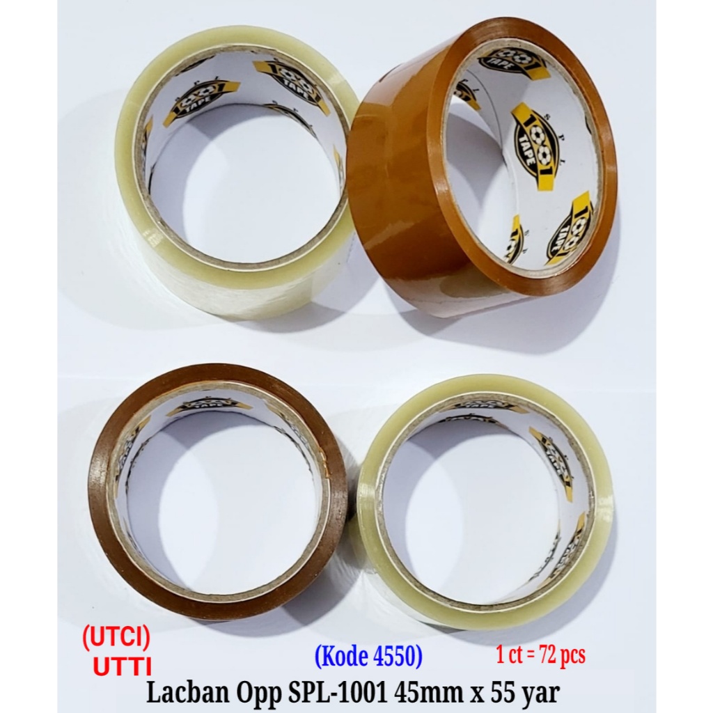 

Lakban Selotip Isolasi Tape Perekat Packing OPP SPL 45mmx50yard