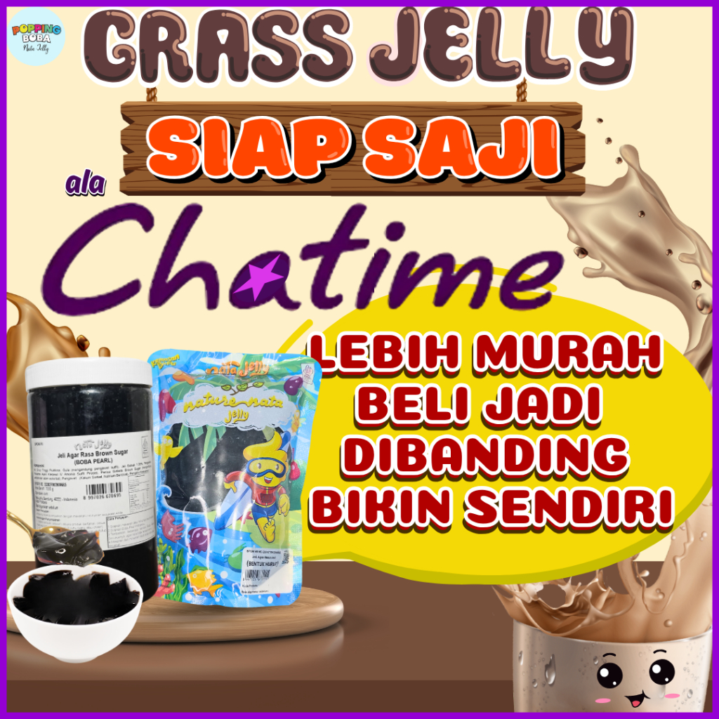

GrassJellyCincauAlaChatimeCocokDengan DELICIO Sirup Sirop Syrup - Grass Jelly Ala Chatime 1 KG | Cocok Untuk Semua Jenis Minuman
