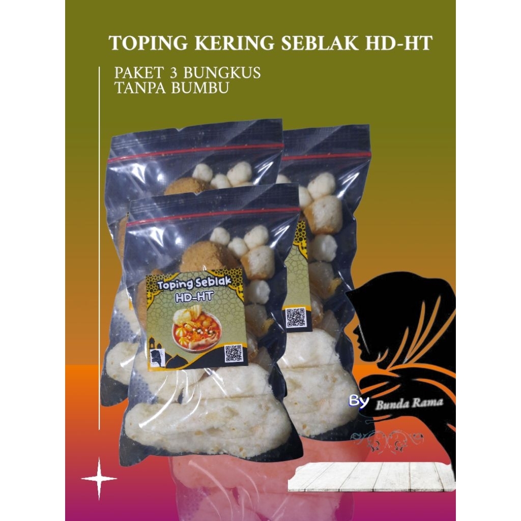 

TOPING KERING SEBLAK TANPA BUMBU PAKET 3BBUNGKUS