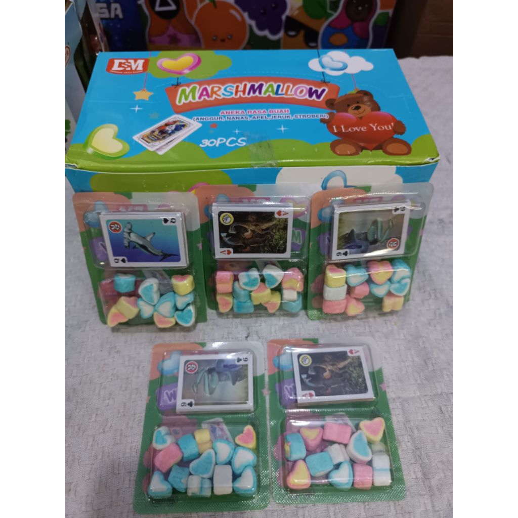 

MARSHMALLOW+ KARTU MAINAN ISI 30 PCS