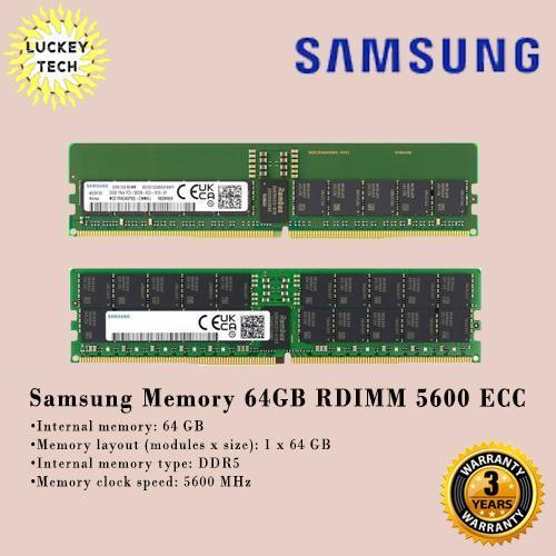 Samsung Memory 64GB RDIMM DDR5 5600 ECC | Server Memory