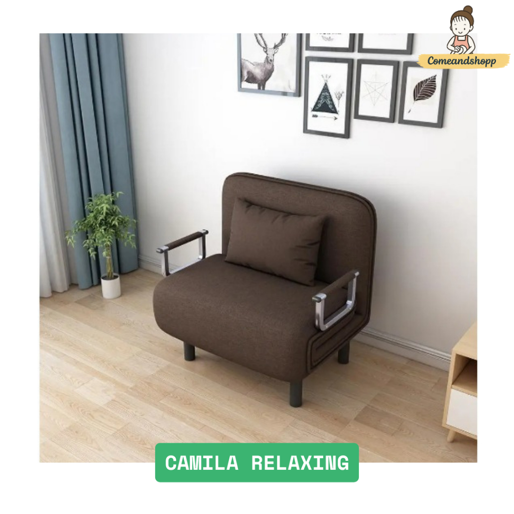 KURSI SANTAI RANJANG LIPAT/KURSI MALAS TEMPAT TIDUR LIPAT/SOFA BED SOFA LIPAT/KANTOR PORTABLE/CAMILA