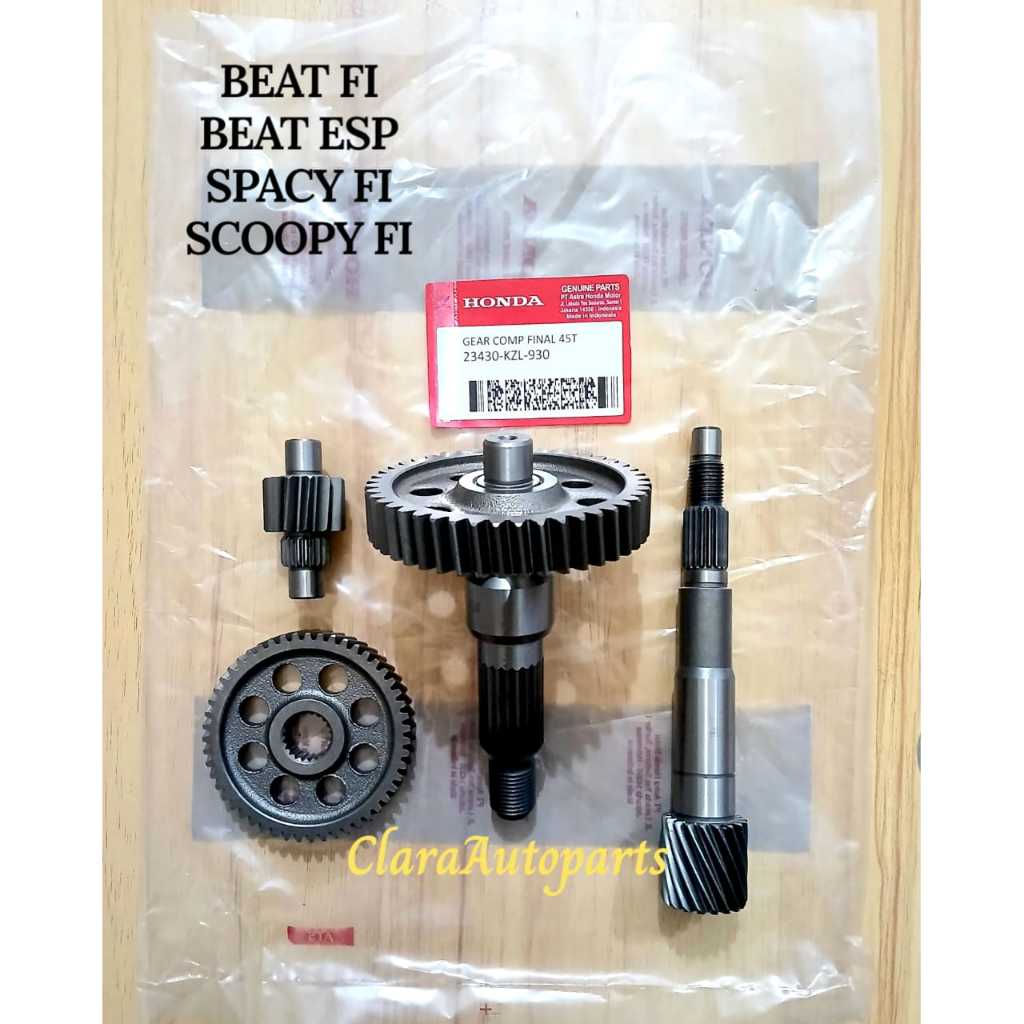 GIGI RASIO SET BEAT FI ESP SPACY FI SCOOPY FI KZL GEAR RASIO ASSY BEAT FI ESP SPACY KZL