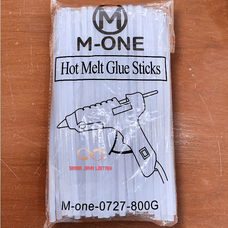 

(PER PACK) M-ONE Refill Lem Tembak Kecil 27cm Lem Bakar Per Pack 800G (akurat 790gr)