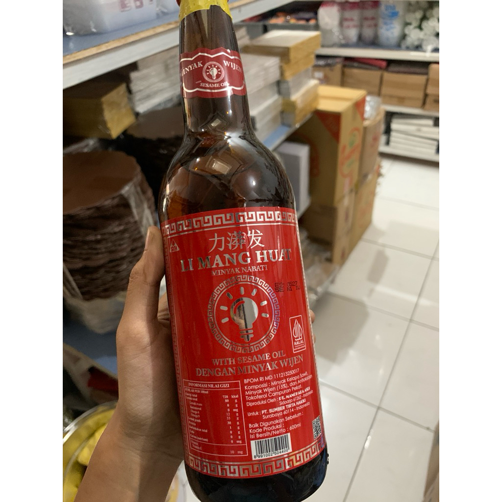 

Li Mang Huat minyak wijen 100ml, 300ml, 600ml