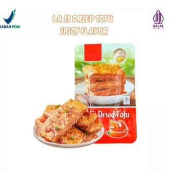 

viRaL''La Si Dried Tofu Snack SPICY/ Tahu Kering Asin Gurih pEDas