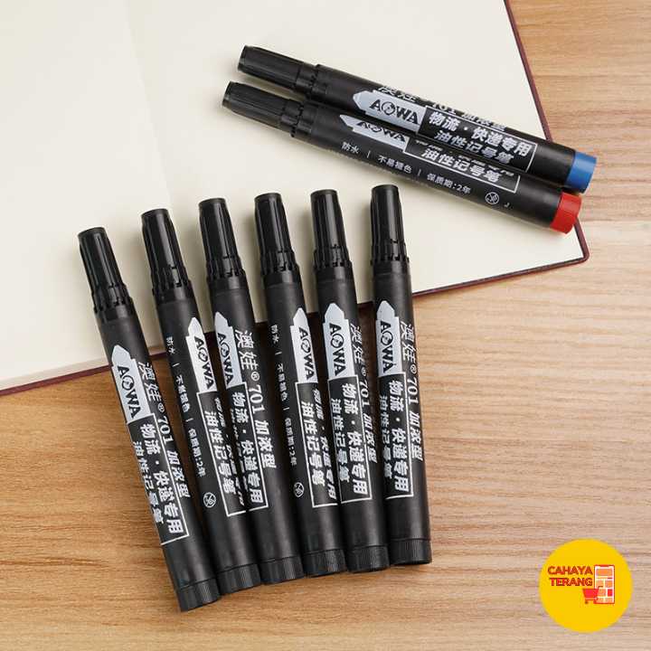 

CT SPIDOL PERMANEN WATERPROFF TAHAN AIR / SPIDOL TINTA MINYAK CEPAT KERING / ALAT TULIS SPIDOL TAHAN AIR MERAH BIRU HITAM