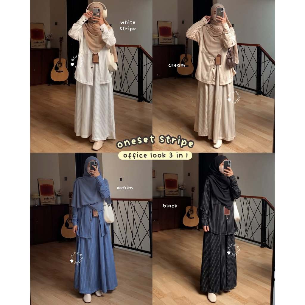 Kondangan Hari Raya Muslim Bj M L Xl Xxl Secelan Setcel Onset 2026 Dewasa Cewek Baju Busui Hijab One