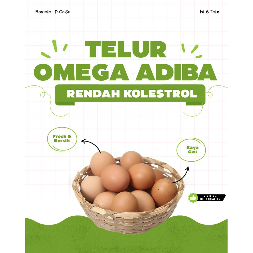 

TELUR OMEGA MAKASSAR ISI 6 BUTIR