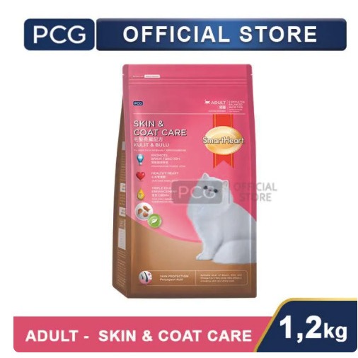 Smartheart Skin & Coat Care 1,2kg Smartheart Dry Food Cat Adult Skin Coat Care