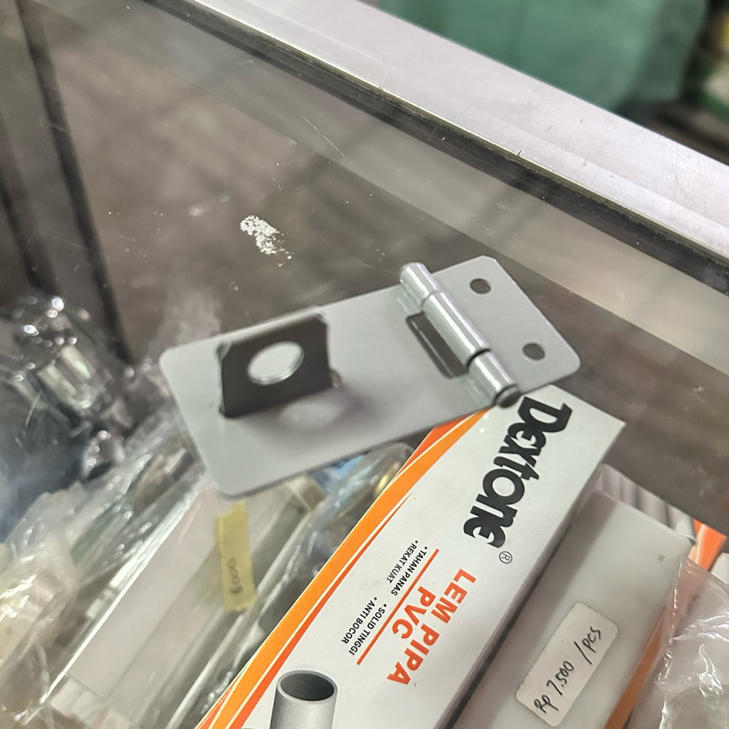 Overpal Gembok 2 Inch Plat Tipis Dudukan Pengunci Gembok