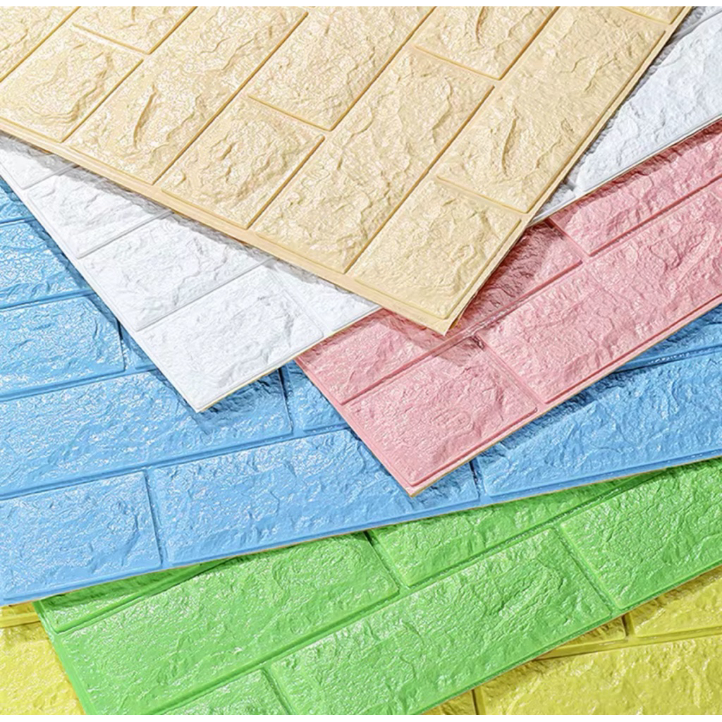 WALPAPER DINDING 77x70cm | WALPAPER 3D | STIKER DINDING MOTIF BATA |