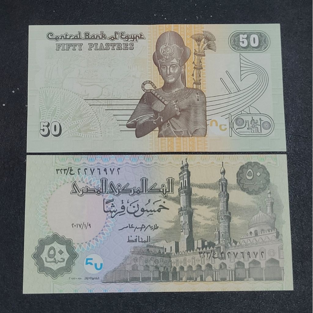 uang asing Egypt 50 piastres