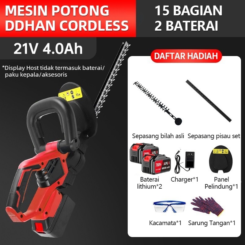 298 Volt Hedge Trimmer mesin Hedge Trimmer Alat Potong Pagar Tanaman Pemangkas Ranting Bunga / Porta