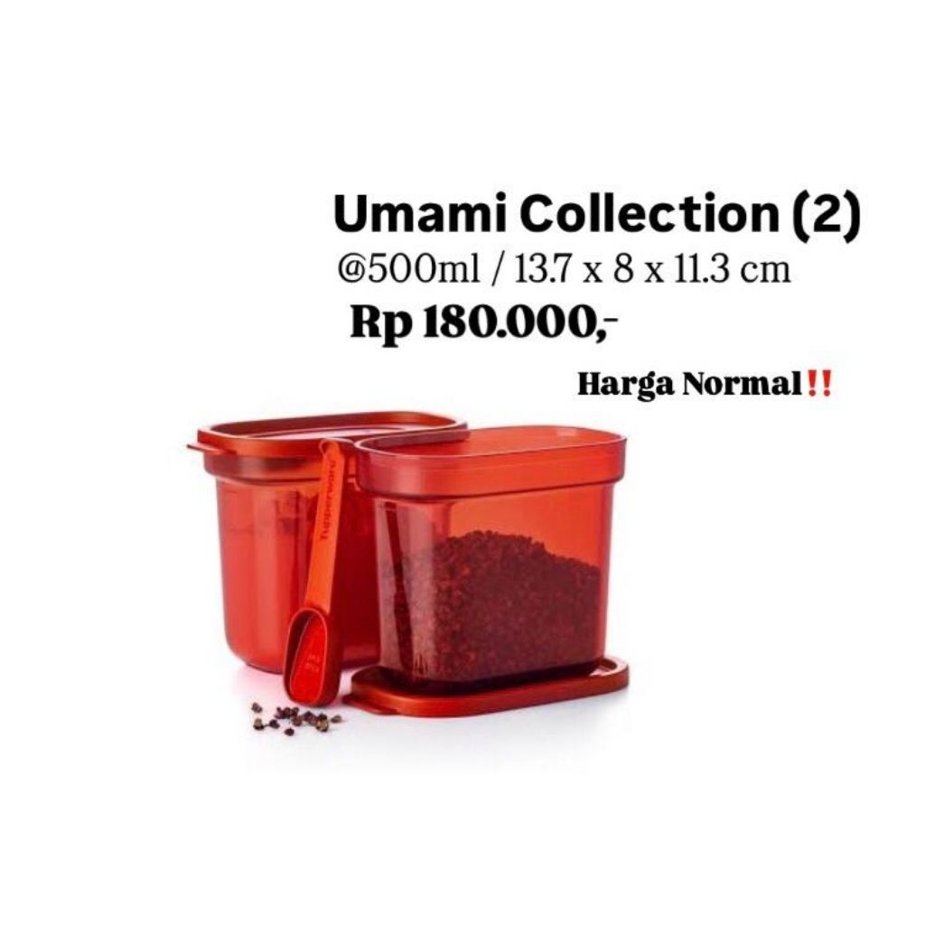 Wadah Bumbu Tupperware|Wadah Susu| Umami Collection 500ml Tupperware