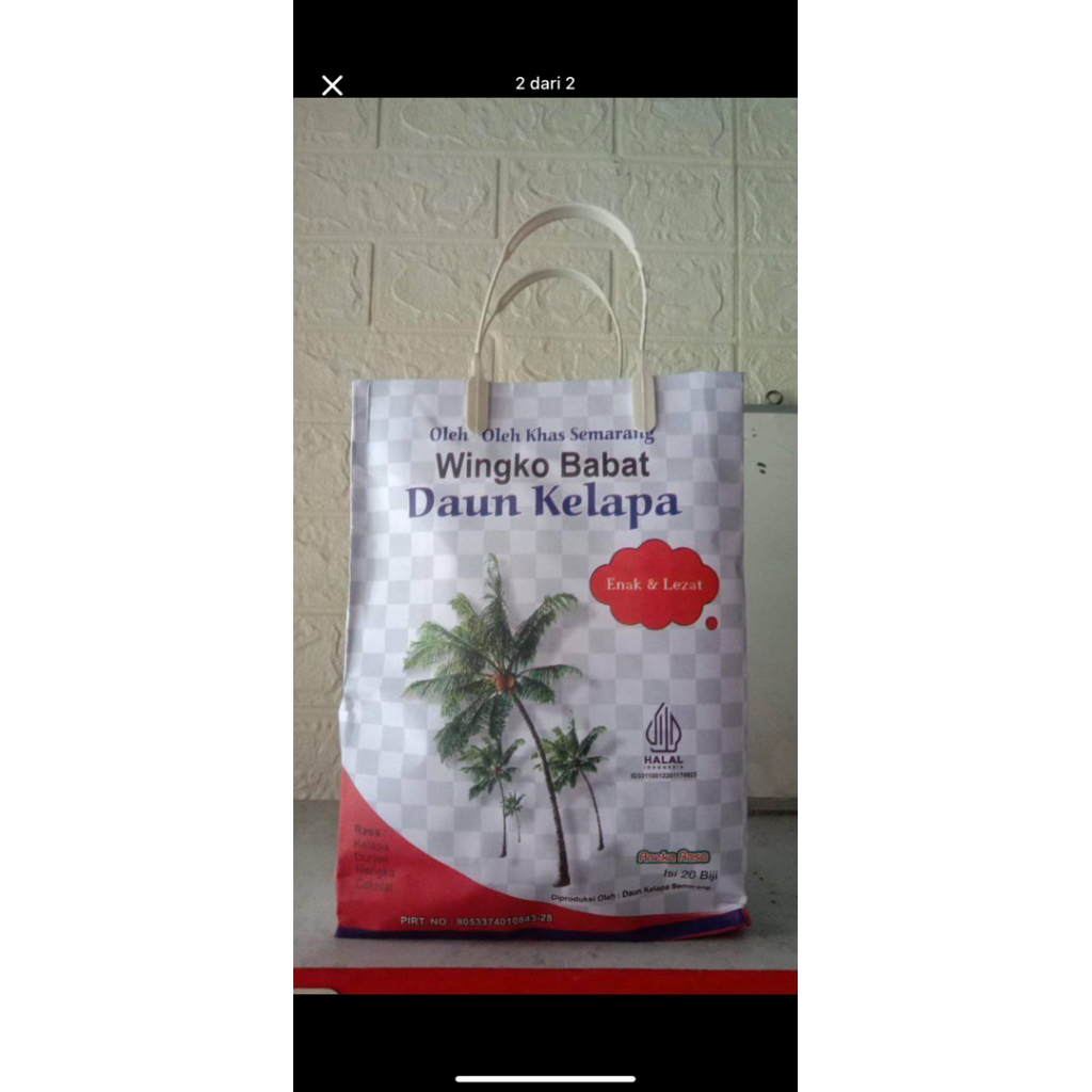 

Wingko babat cap daun Kelapa 20 pcs