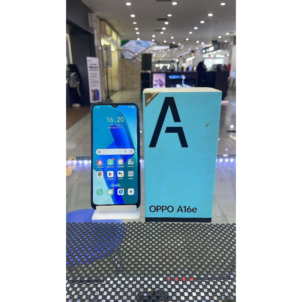 OPPO A16E 3/32GB SECOND SEKEN BEKAS RAM 3 INTERNAL 32