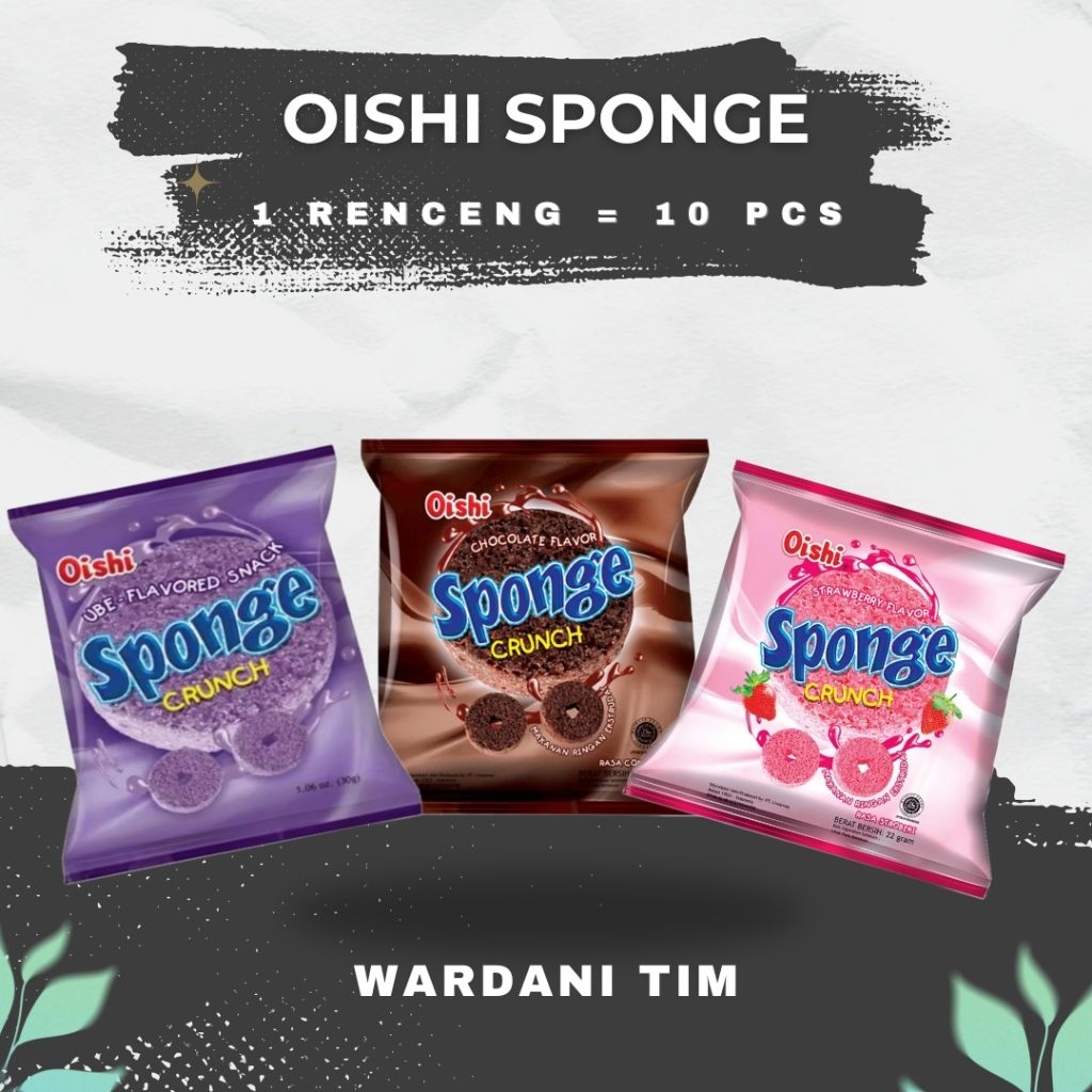 

[ 10 Pcs ] Oishi Sponge Crunch 2000an 1 Renceng isi 10, 22 gram