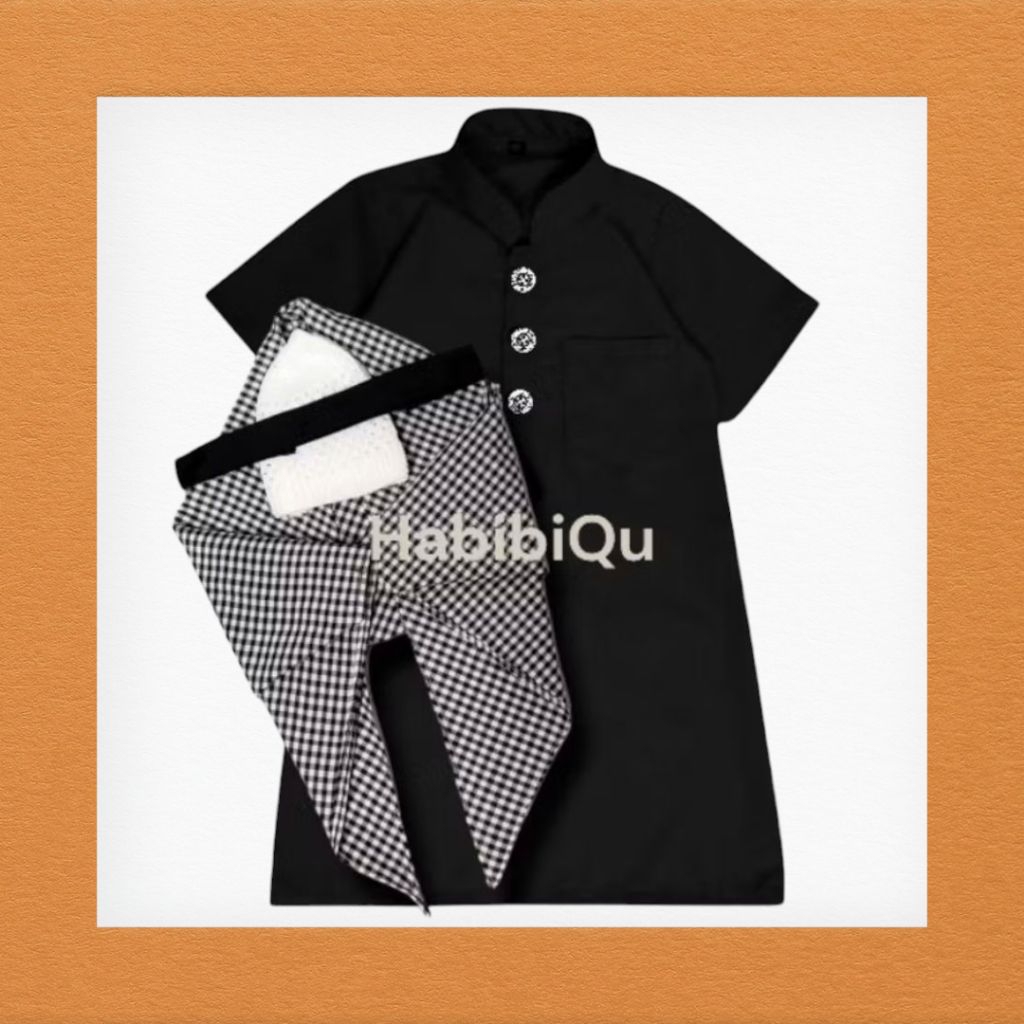 BAJU GAMIS KOKO BAYI SET SORBAN 0-2 TAHUN JUBAH BAYI AQIQAH BAJU GAMIS KOKO BAYI TURKI