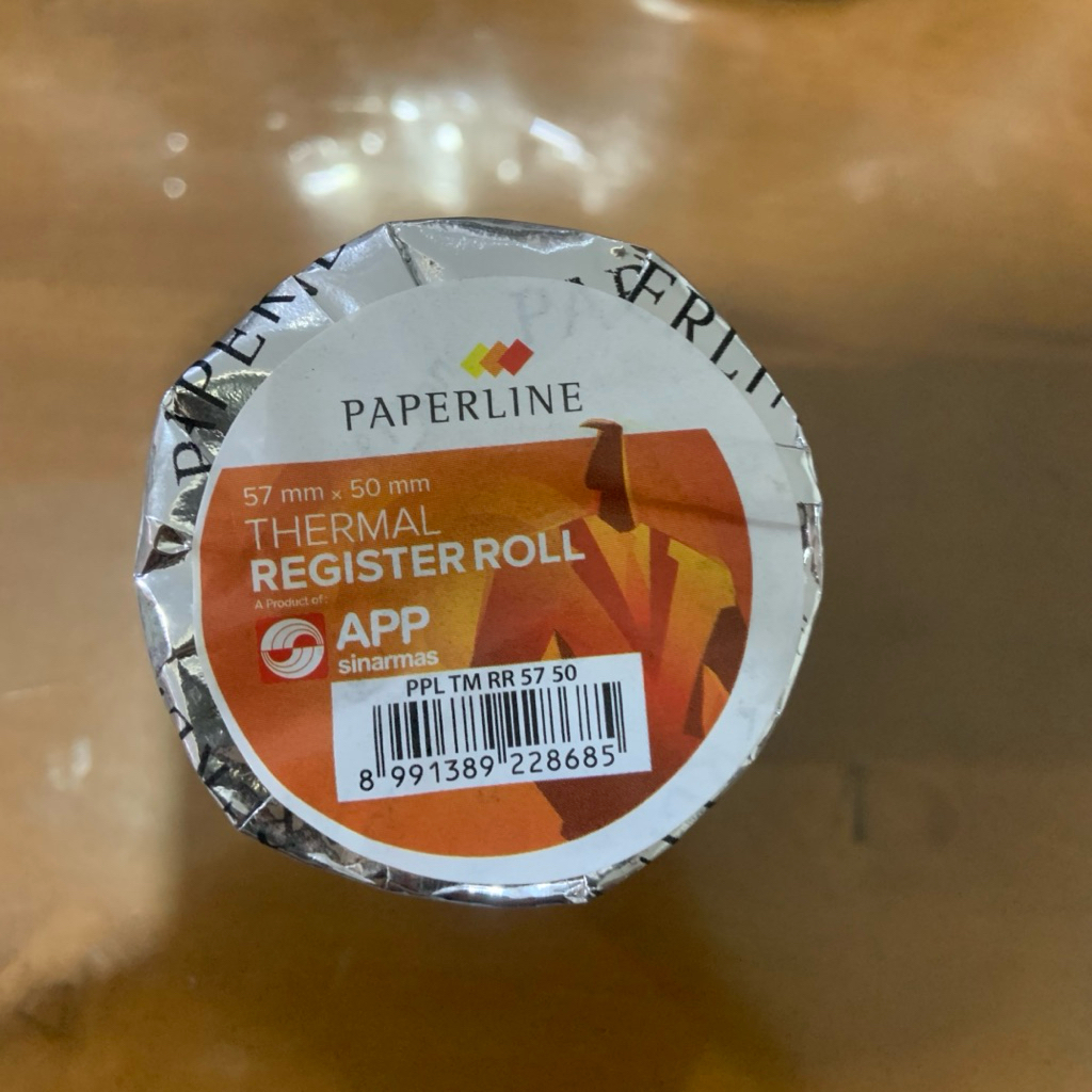 

PAPERLINE Kertas Thermal 57mm x 50mm / Kertas Telstruk Struk Kasir Roll Paperline 57x50 / Paperline Thermal 5750