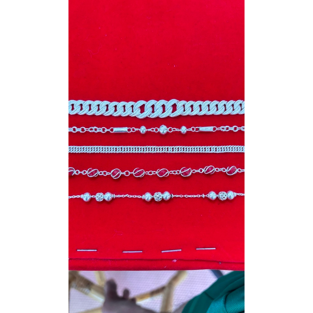 Perhiasan WanitaGelangTanganPerakDewasa