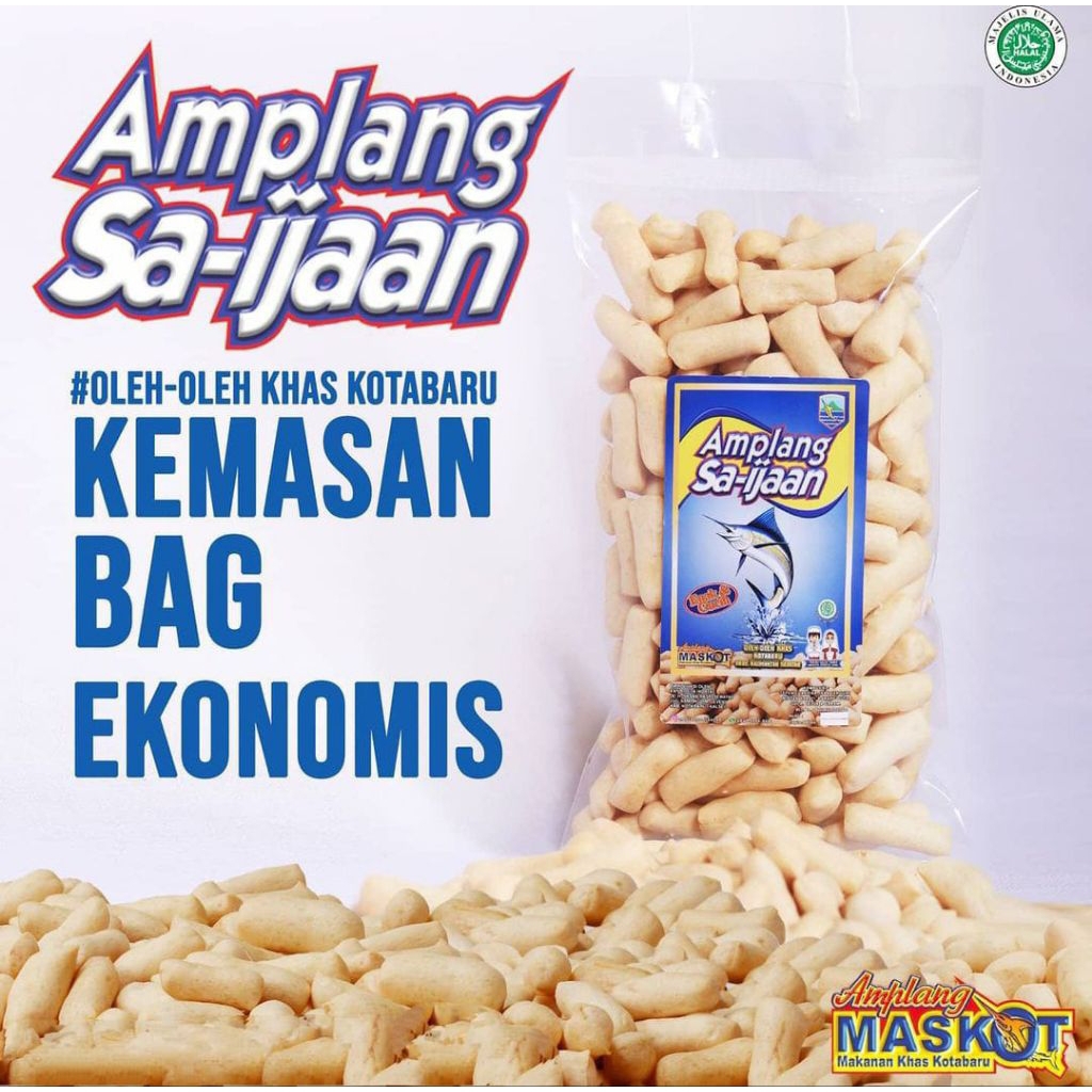 

(COD) Amplang Sa-ijaan Khas Kotabaru Kemasan Tas Besar 500gr.