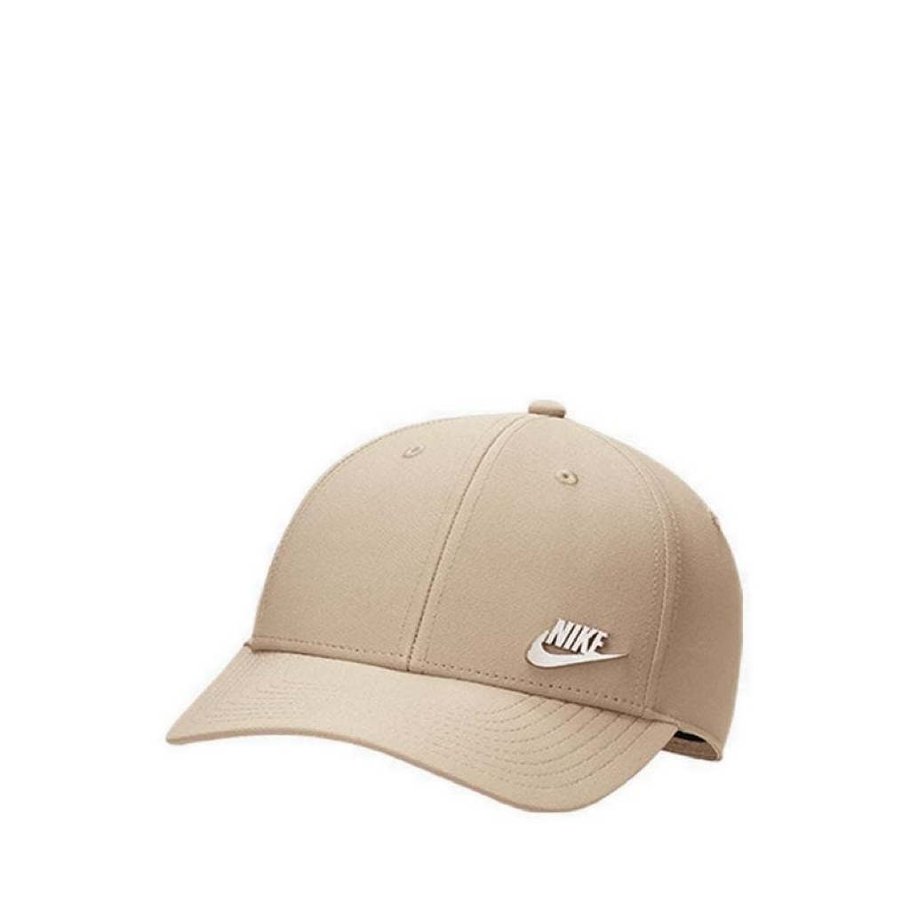 Nike Dri-FIT Club Structured Metal Logo Cap - Brown NIKFB5371247
