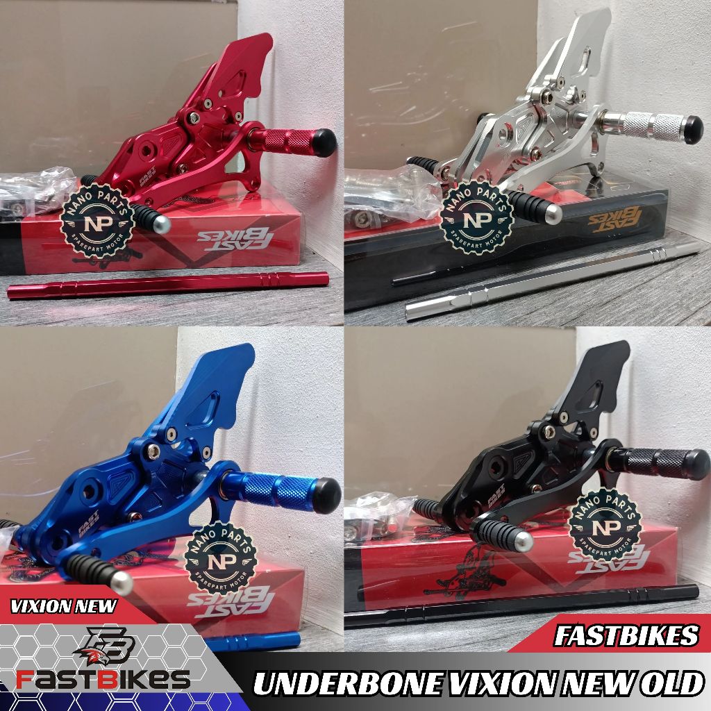 Underbone Ukir Vixion New Old NVL Full Set Plus Footstep Full CNC Fastbikes Tinggal Pasang