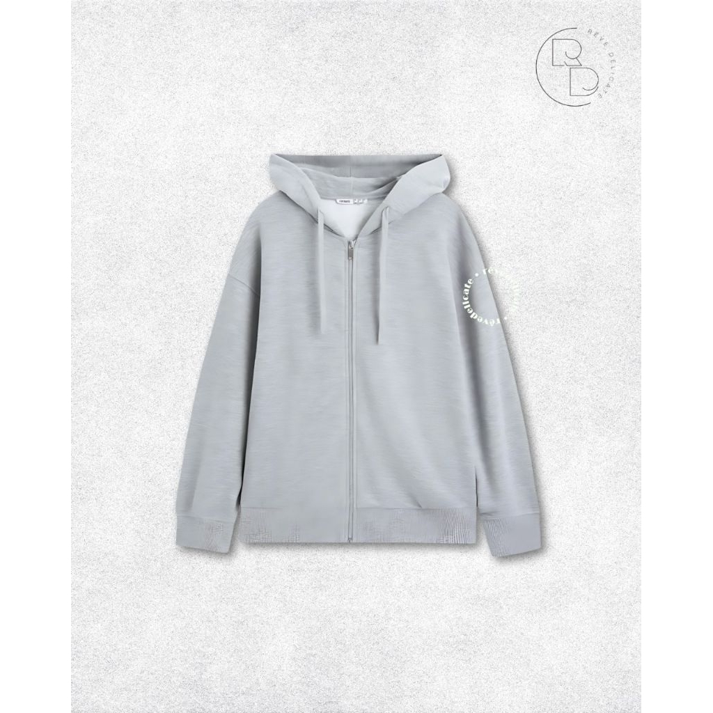 OYSHO Hoodie Zipper Size S & M - Fashion Casual Wanita, Tampil Stylish dan Nyaman