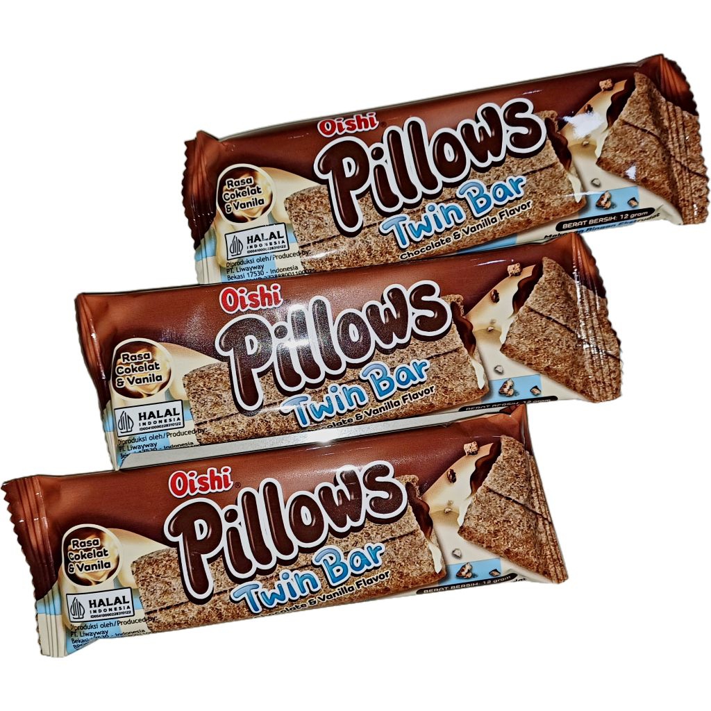 

[ECERAN] Oishi Twins Bar PILLOWS 12 GRAM | Makanan Ringan | twin bar