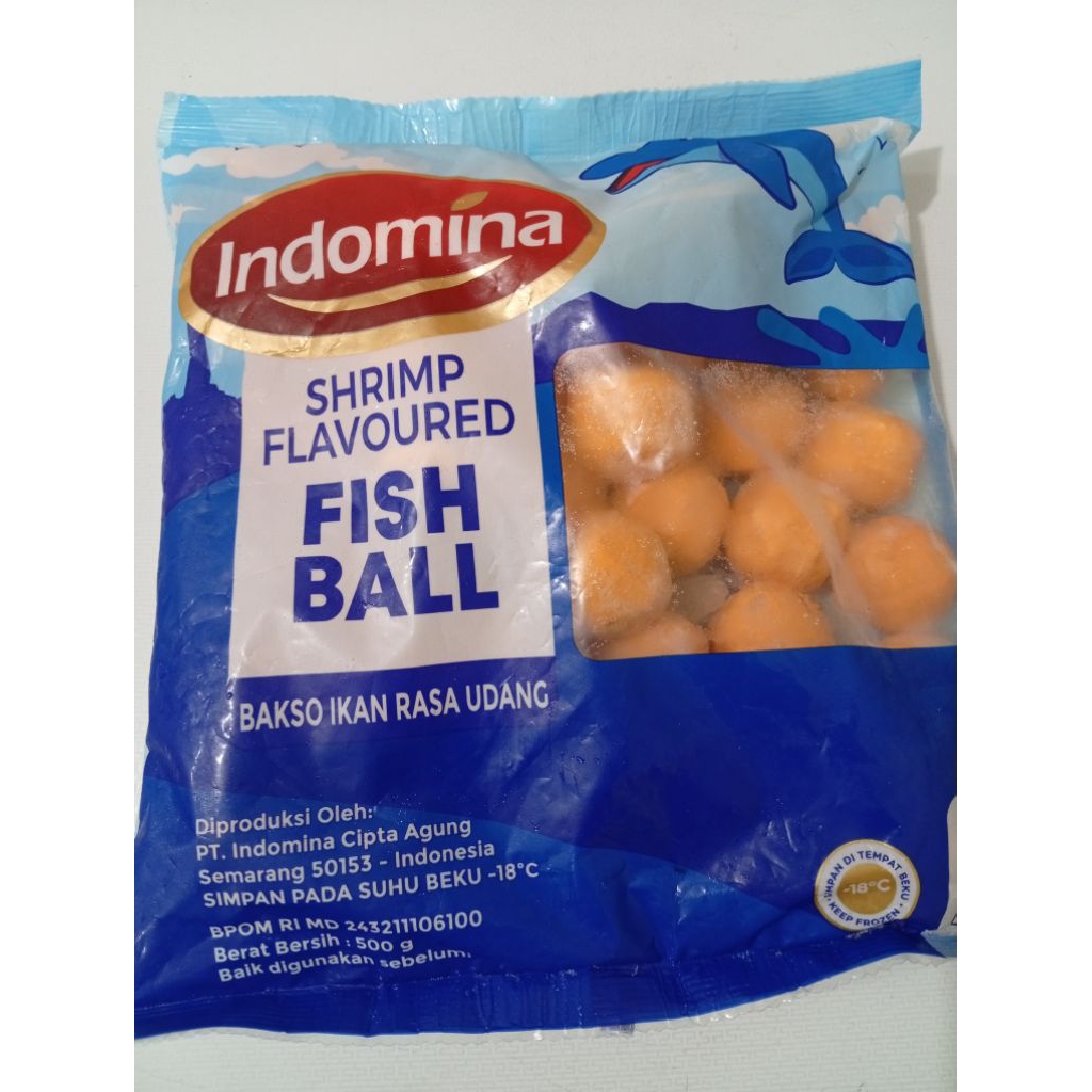 

Indomina Bakso Udang Shrimp Flavoured Fishball 500g