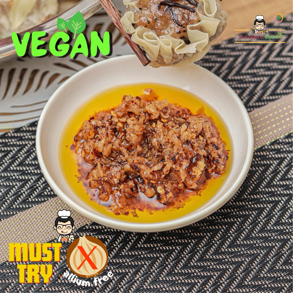 

Vinsdapourvegan - Chili Oil Vegan Tanpa Bawang Homemade Frozen Food Bahan Beku Allium Free Vegetarian