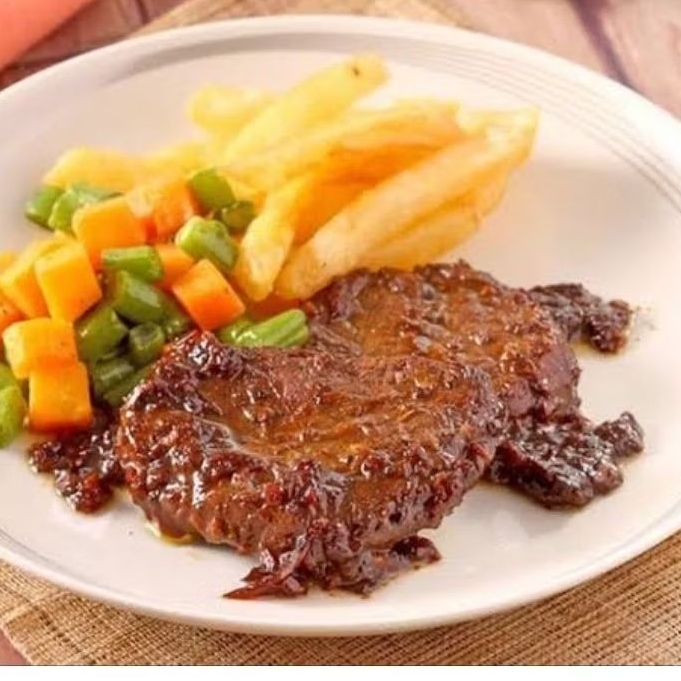 

Steak Olahan Daging Sapi Frozen Food Praktis
