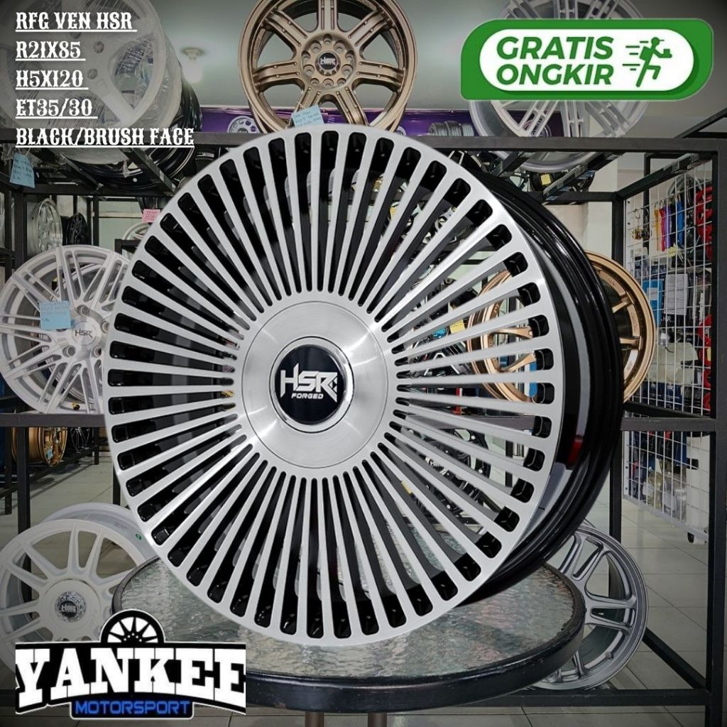 Velg Mobil Ring 21 Original Forged HSR RFG VEN Lobang 5 PCD 120 Buat BMW,CAMARO,HYUNDAI HR