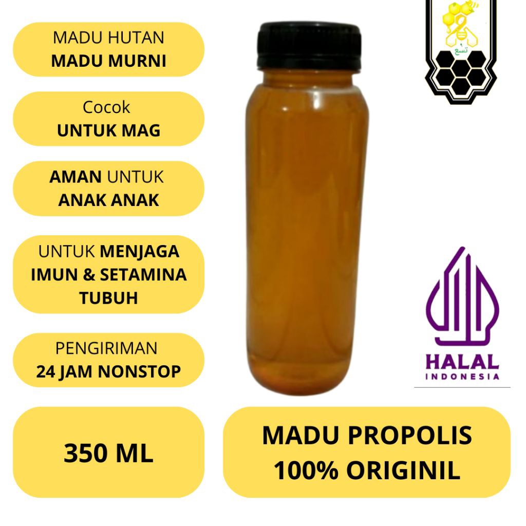 

Madu Murni Multiflora 350 gram Madu asli Paket Hemat