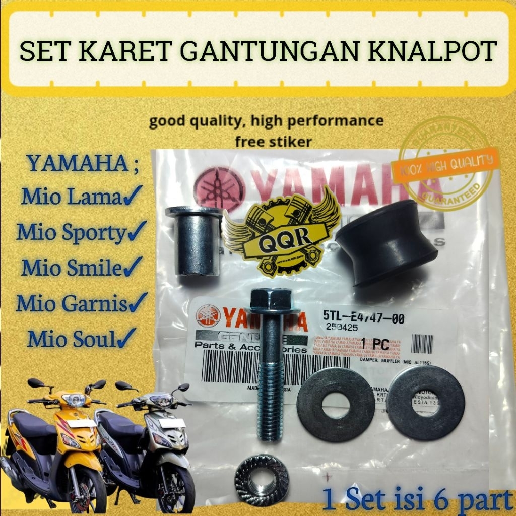 Karet Bosh Ring Baud Ring Mur Gantungan Knalpot Yamaha Mio