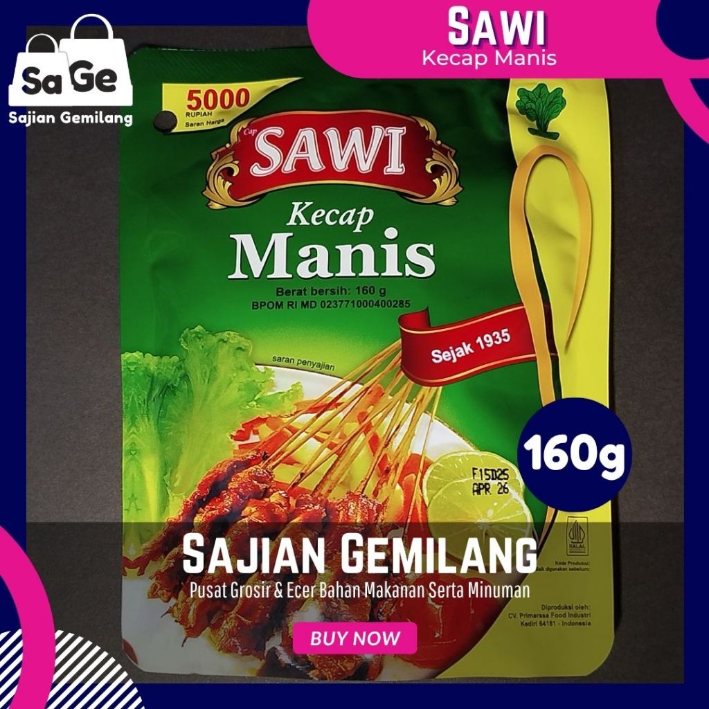 

[TURUN HARGA] Kecap Manis Cap Sawi 160g Refill – Hemat & Praktis – Grosir Sajian Gemilang