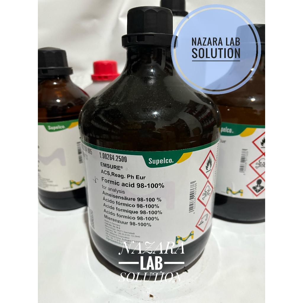 Formic acid 98-100% / asam metanoat / formylic acid HCOOH MERCK 100264 2,5 L